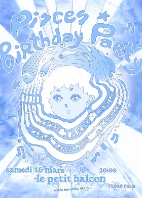 Affiche d'anniversaire au Petit Balcon