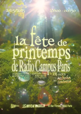 Affiche de la Fête de printemps de Radio Campus Paris