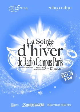 Affiche de la Soirée d'hiver de Radio Campus Paris